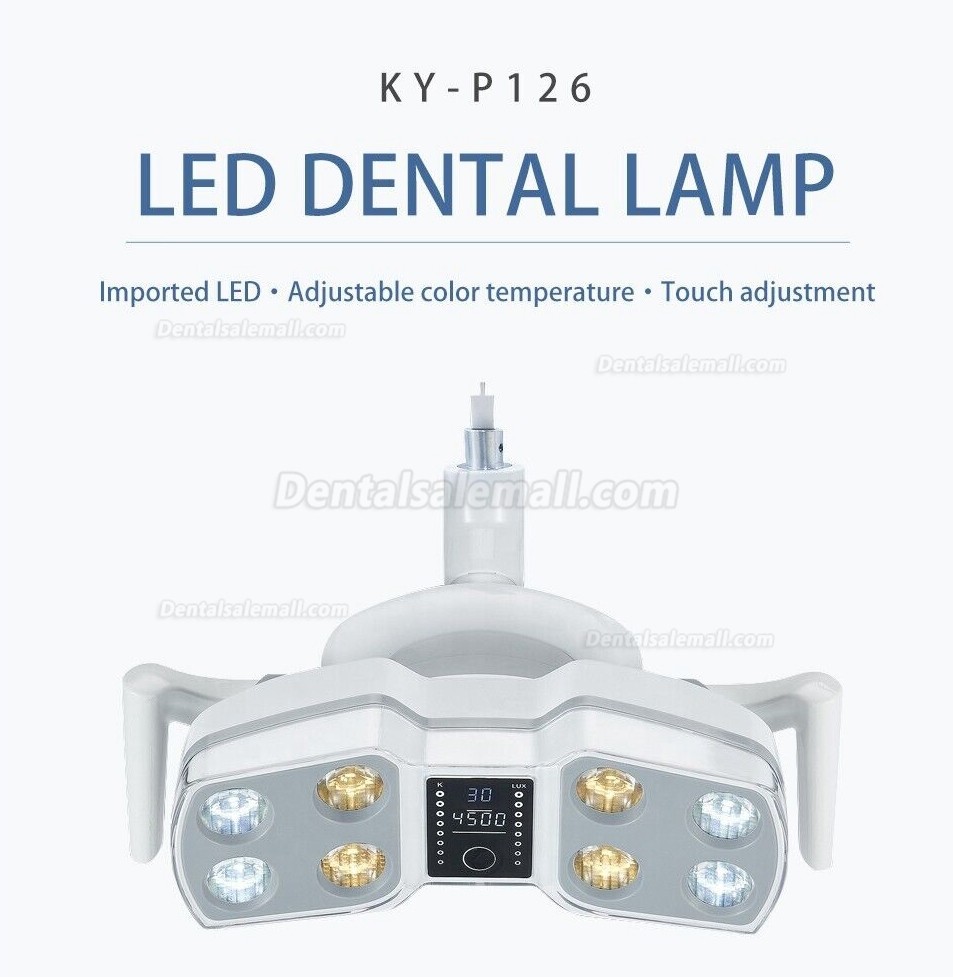 Dental LED Shadowless OperatingLight Induction Lamp 8 Bulbs Surgical Lamp KY-P126